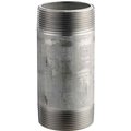 Merit Brass Co 1-1/2 x 2-1/2 304 Pipe Nipple, 16168 PSI, Sch. 40, Domestic, Stainless Steel 4024-250
